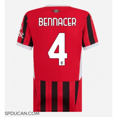 Zenski Nogometni Dres AC Milan Ismael Bennacer #4 Domaci 2024-25 Kratak Rukav